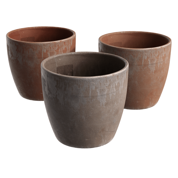 Aged Terracotta Clay Pot Models