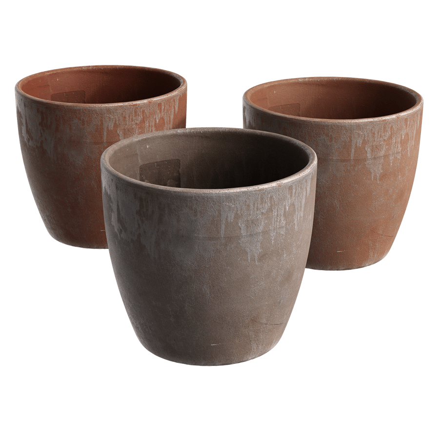 Aged Terracotta Clay Pot Models