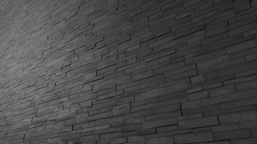 Smooth Ledger Stone Wall Texture, Charcoal