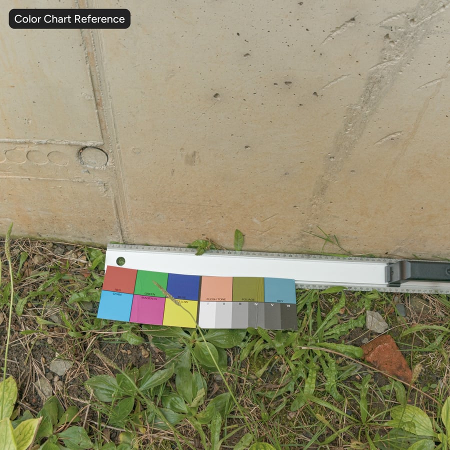 Leaking Rusted Panel with Tie Holes Concrete Wall Texture