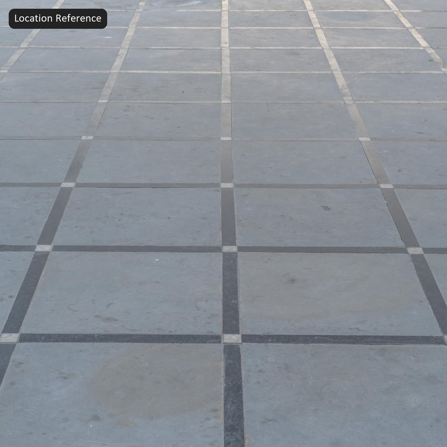 Square Patterned Stone Paver Texture, Grey
