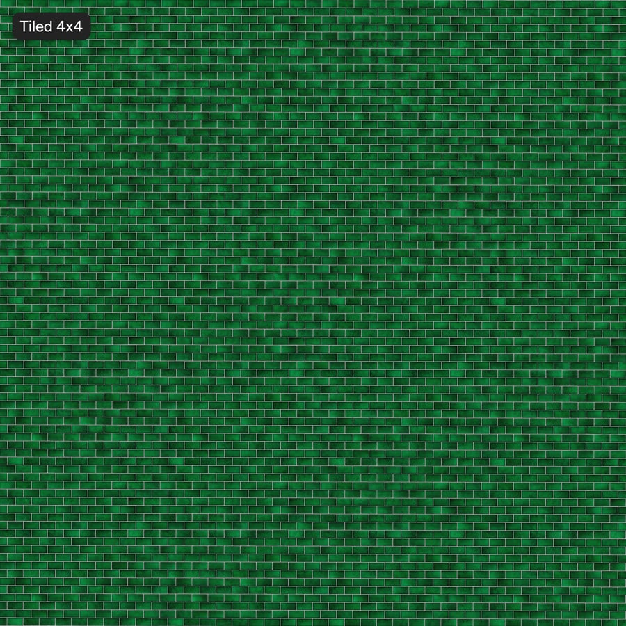 Rechthoekige keramische tegel met glanzende textuur, Emerald Green