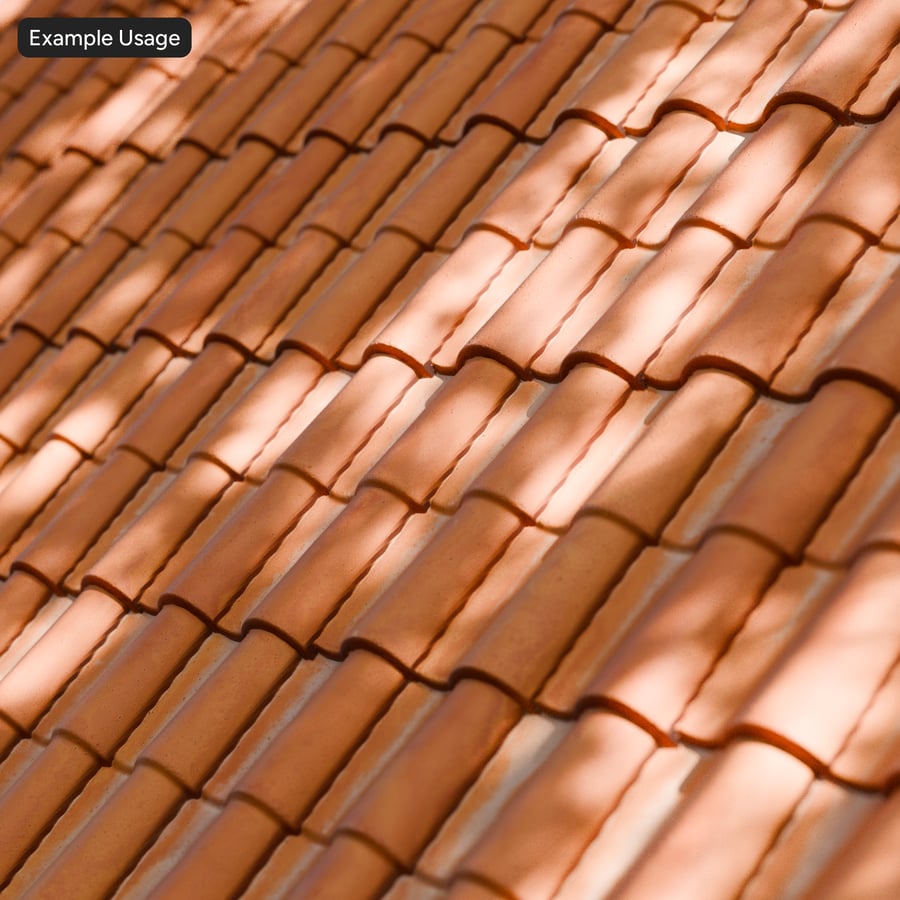 Terracotta Roof Tiles Texture, Orange
