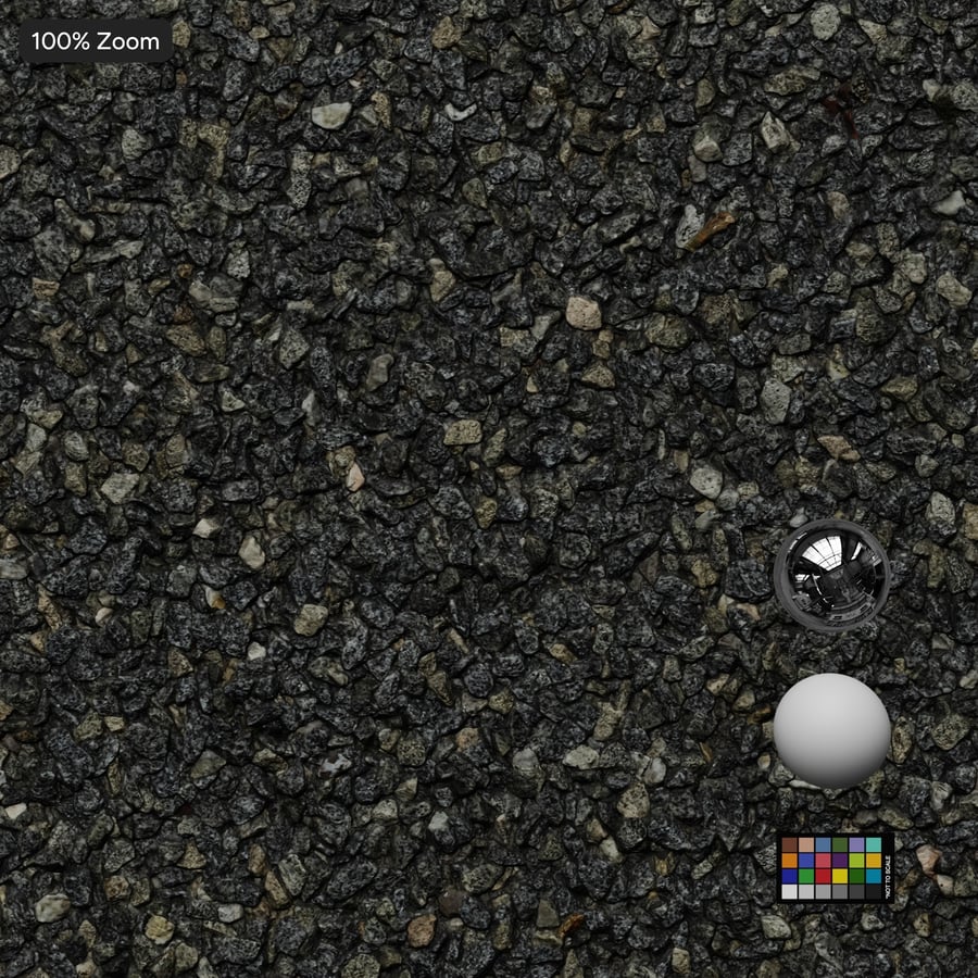 Kompakt aprókavics textúra