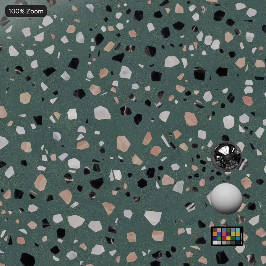 Textura Speckled Mint Terrazzo, verde