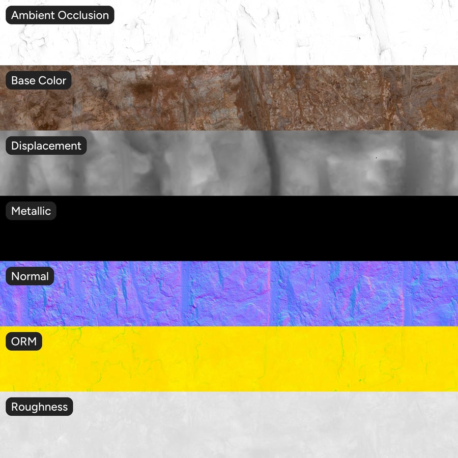 Texture de roche érodée et usée