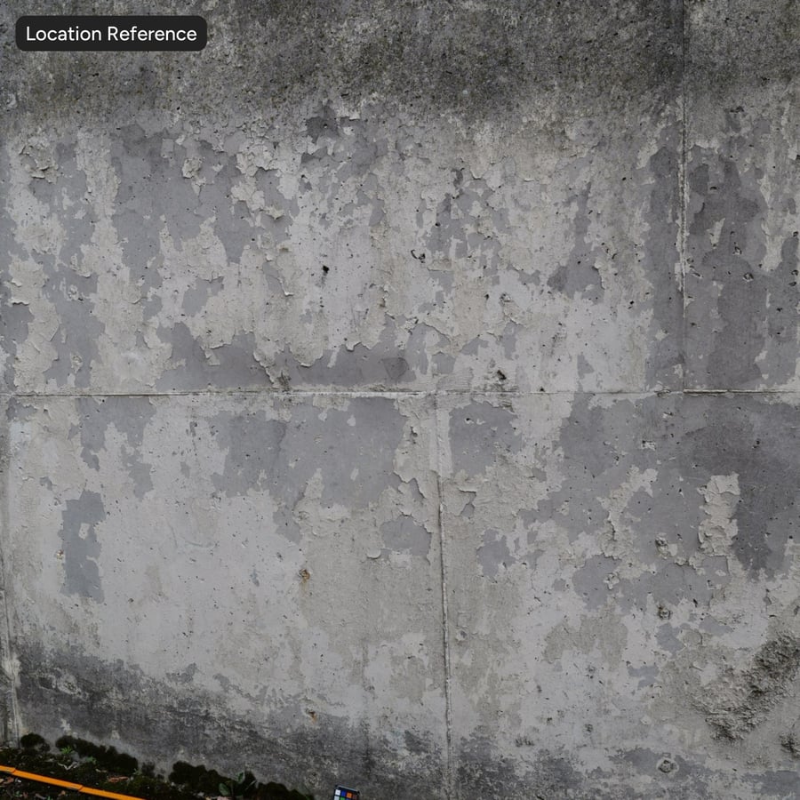 Spalled Concrete Wall Texture