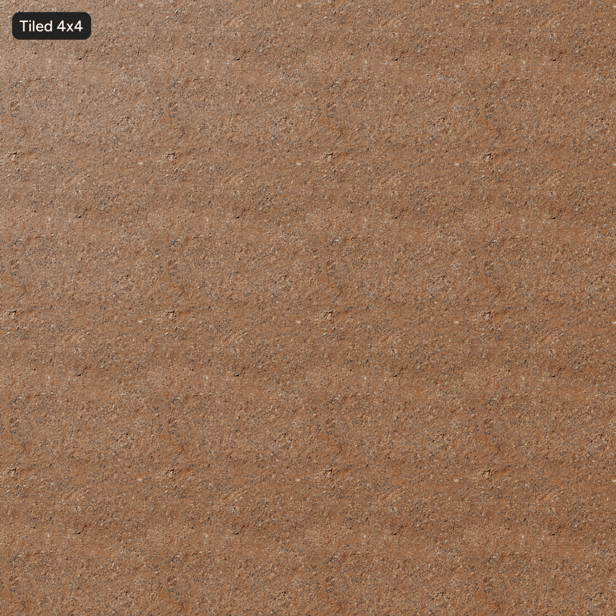 Texture de route de gravier et de terre, rouge