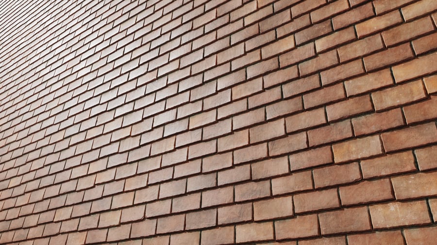 Old Slate Roofing Texture, Red