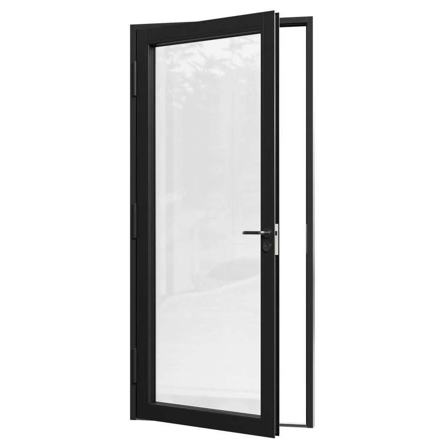 Glass Door Model, Black