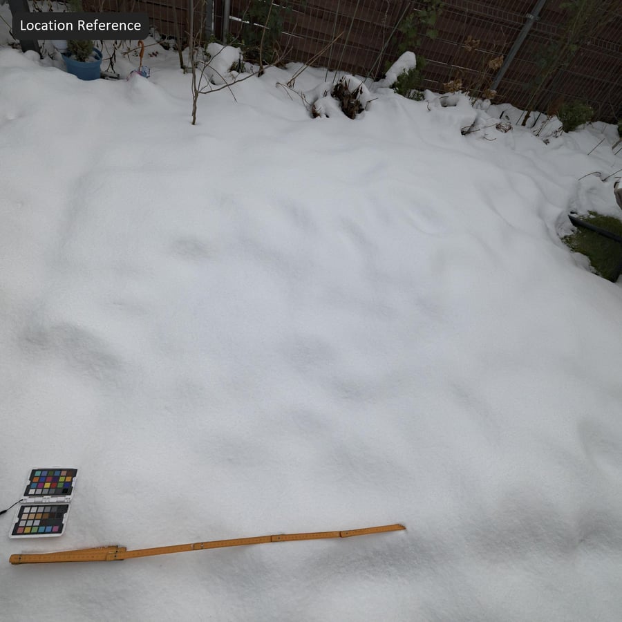 Текстура свежего густого снега