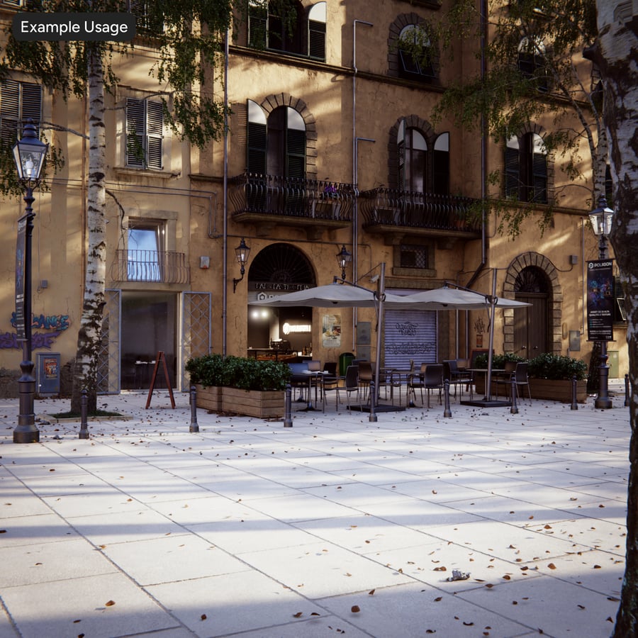 Large Stone Tile SidewalkTexture