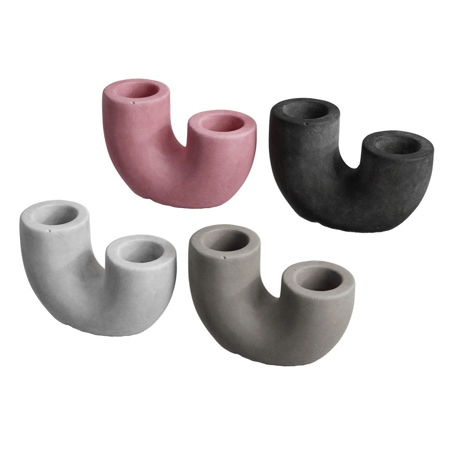 Concrete Pipe Candle Holder Models