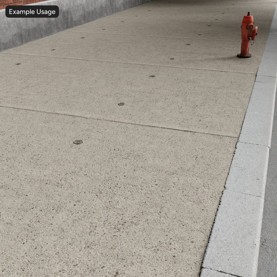 Rough Aggreate Concrete Sidewalk Texture