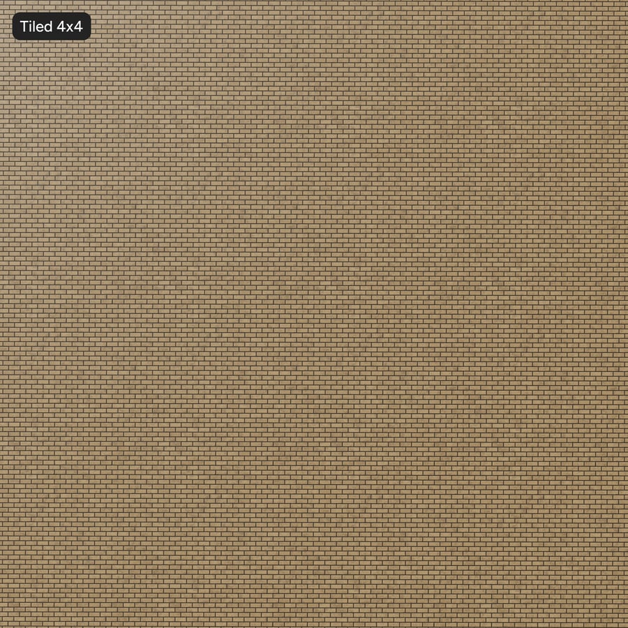 Texture finta parete in mattoni lisci, gialla
