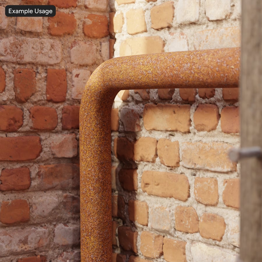 Textura severamente enferrujada