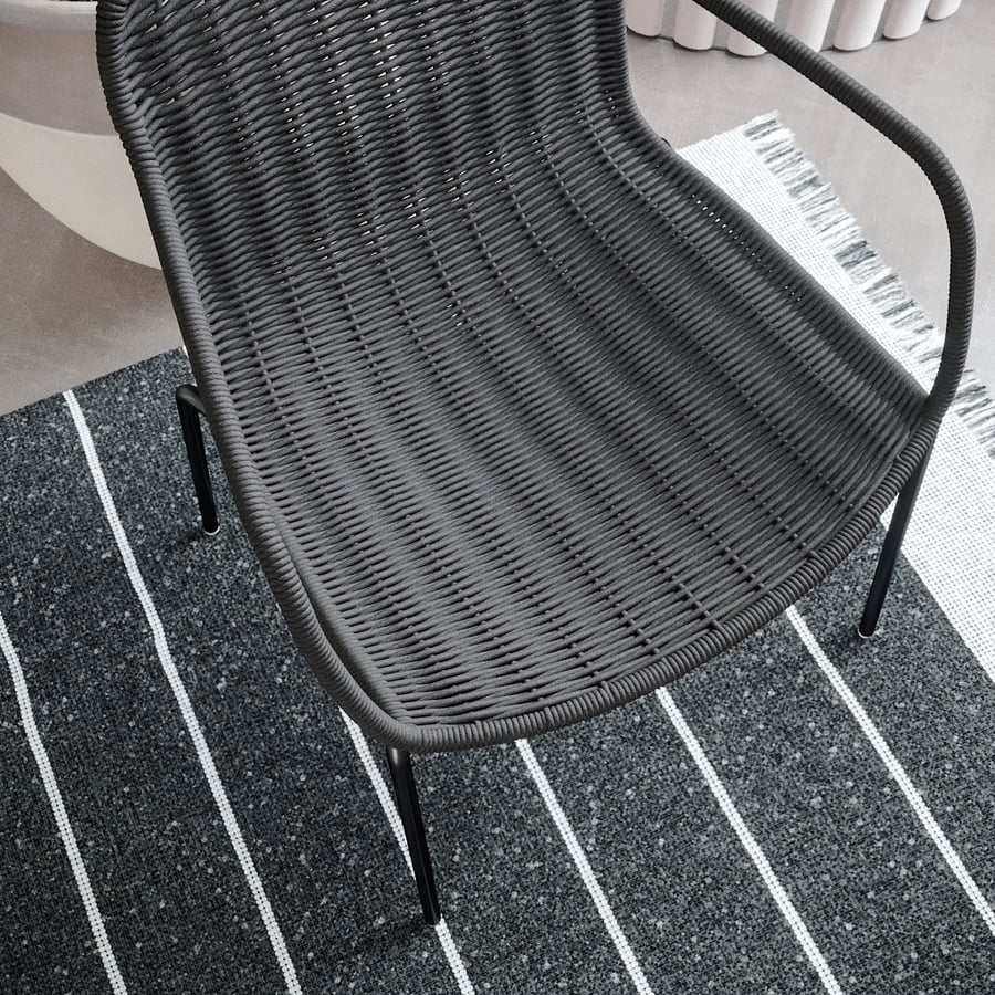 Réplica da cadeira Expormim Weave, modelo preto
