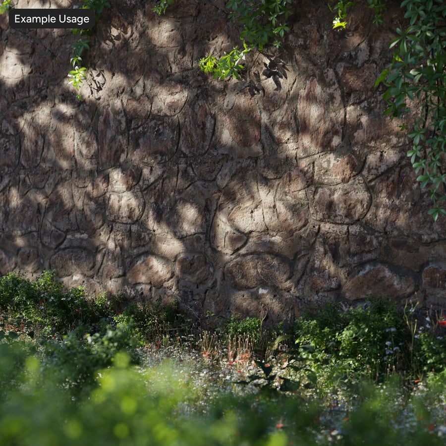 Mállott törmelékes kőfal textúra