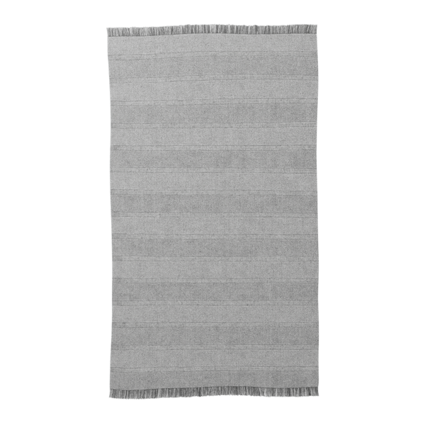 Modelo de tapete de design Sunset Stripe, cinzento