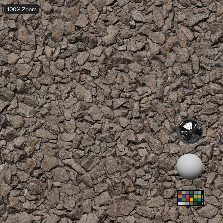 Compact Gravel Texture, Grey