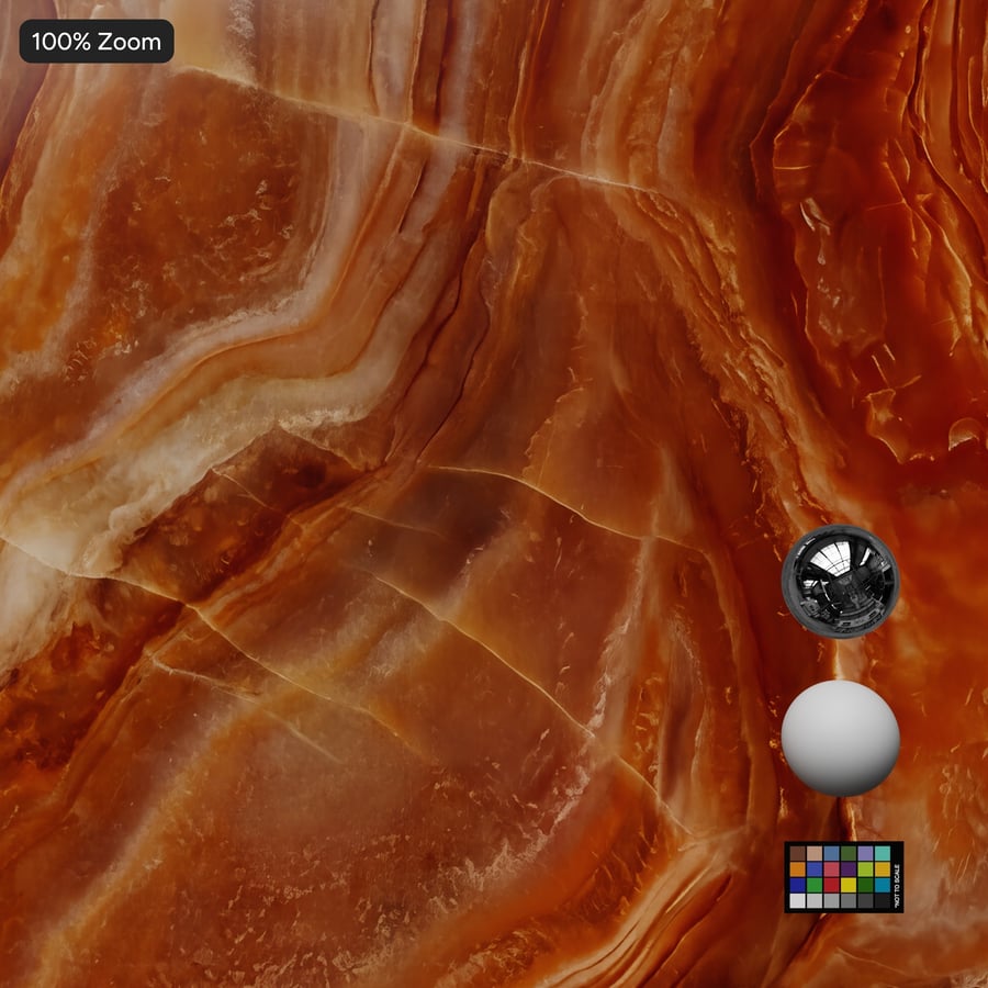 Onyx Polished Stone Texture, Red Amber