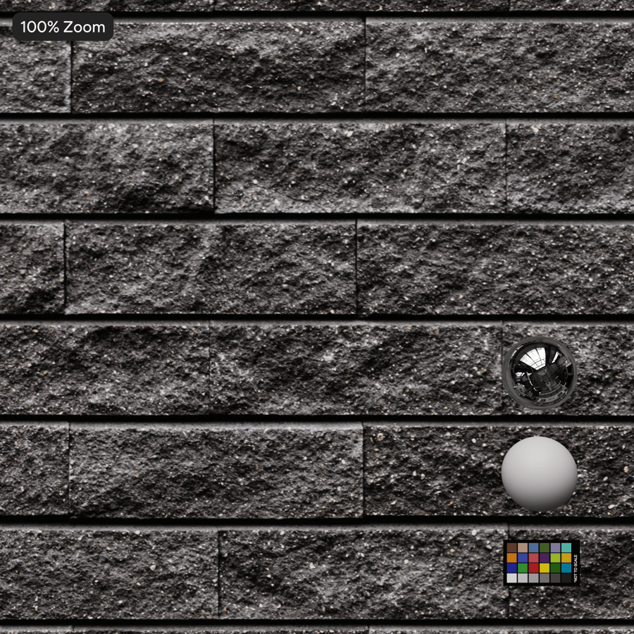 Rough Wirecut Running Bond Brick Wall Texture, Gray