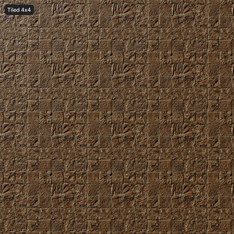 Ancient Square Stone Tile Texture