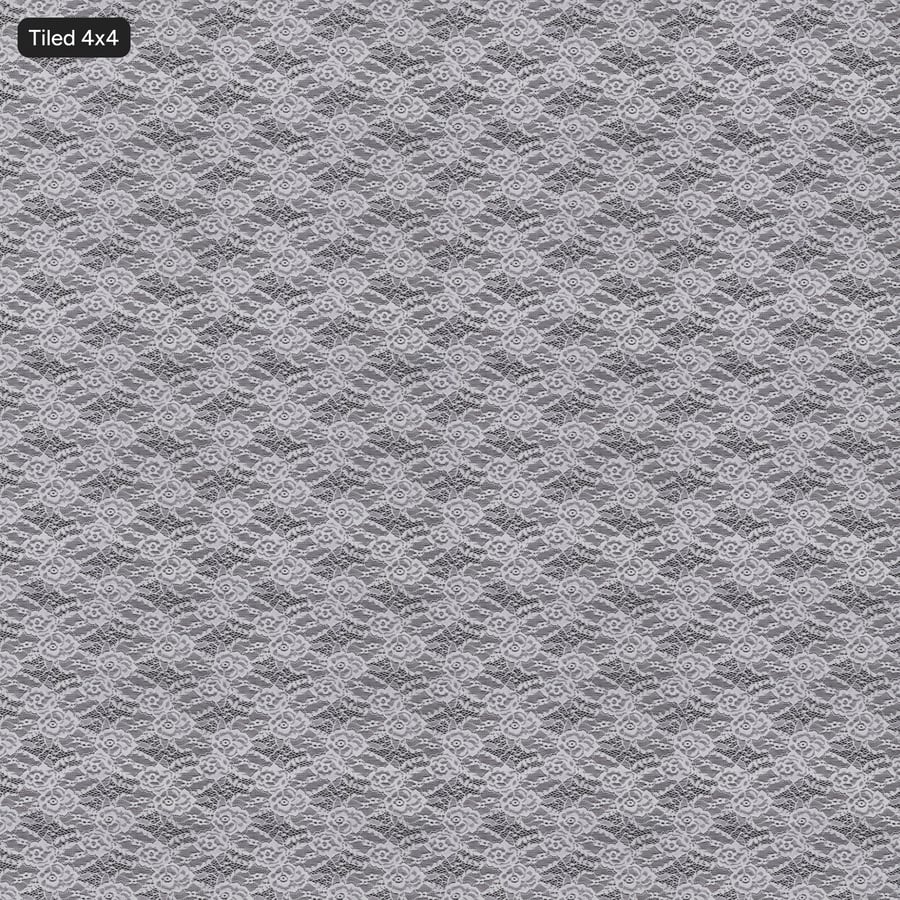 Textura de tecido floral rendado, branco