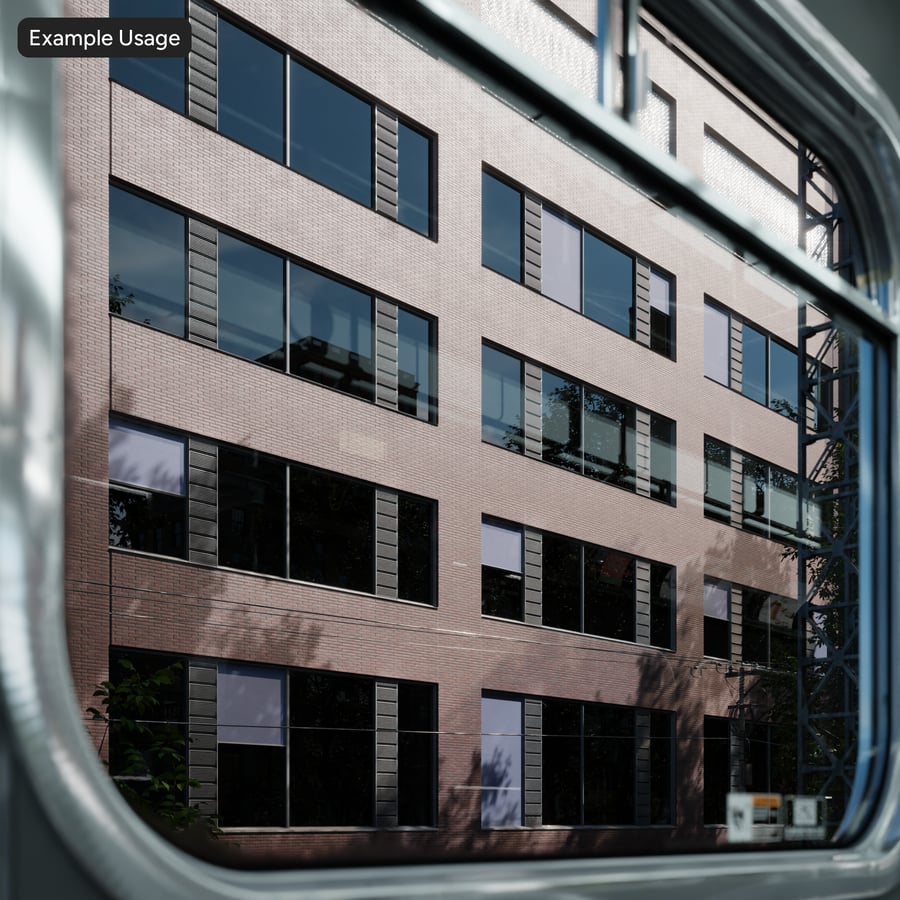 现代建筑外立面红砖墙航拍纹理