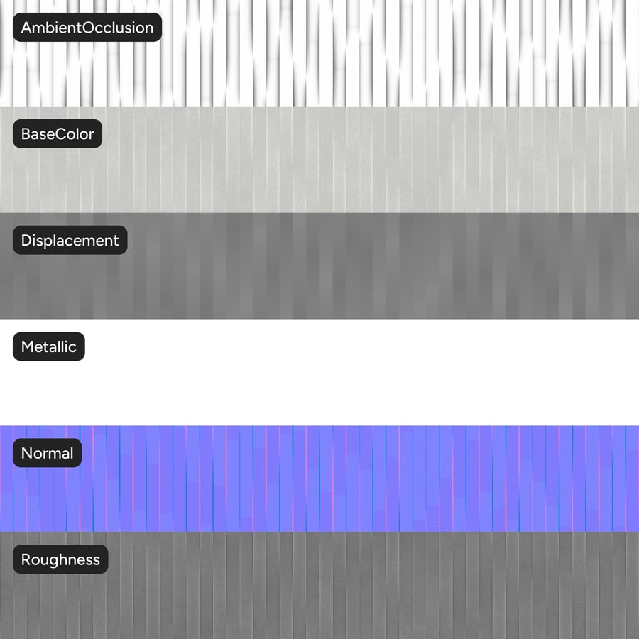 Stripe Bonded Metal Texture