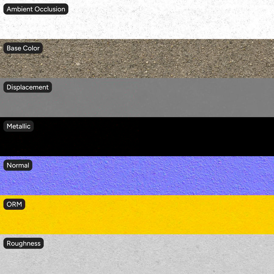 Pebbledash Aggregate Concrete Wall Texture, Rocky Haze