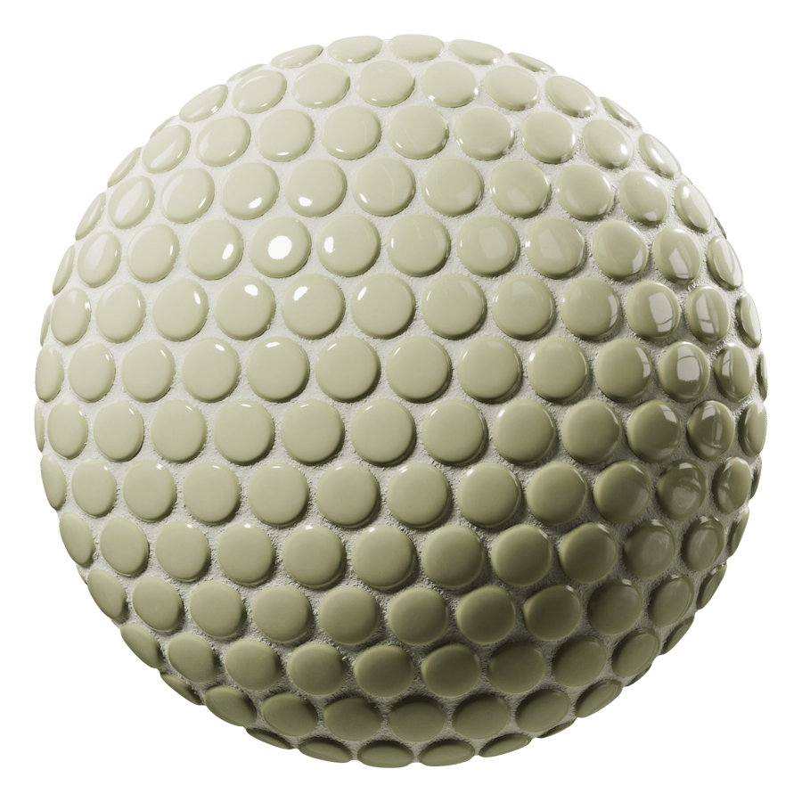 Plain Pale Penny Round Tile Texture, Green