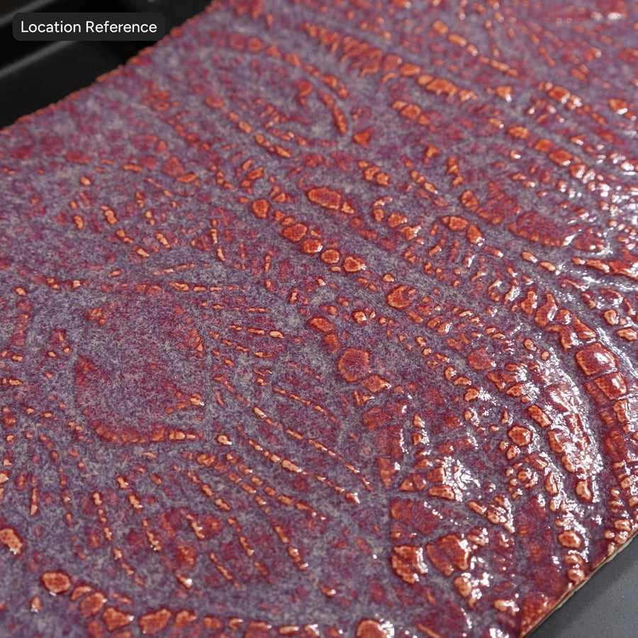 Crawling Glazed Ceramic Pottery Texture, Black