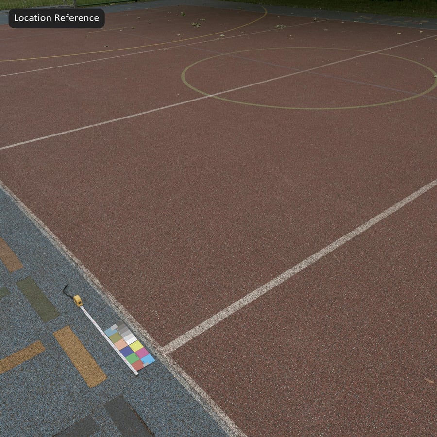 Athletic Running Track Rubber Texture, Terracotta Red