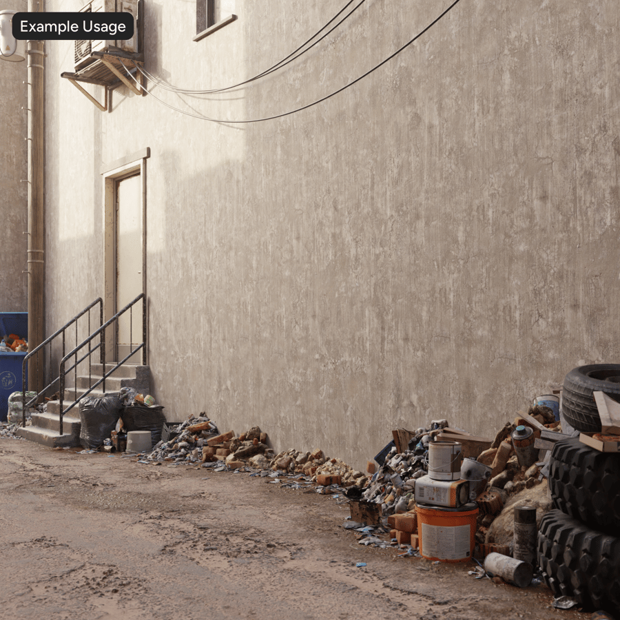 Weathered Cracked Concrete Wall Texture