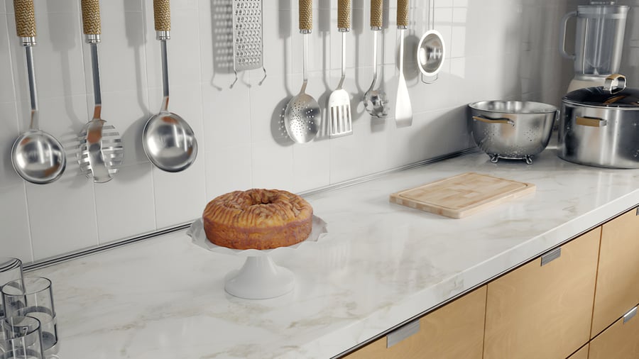 Modelo de bolo de café e caramelo