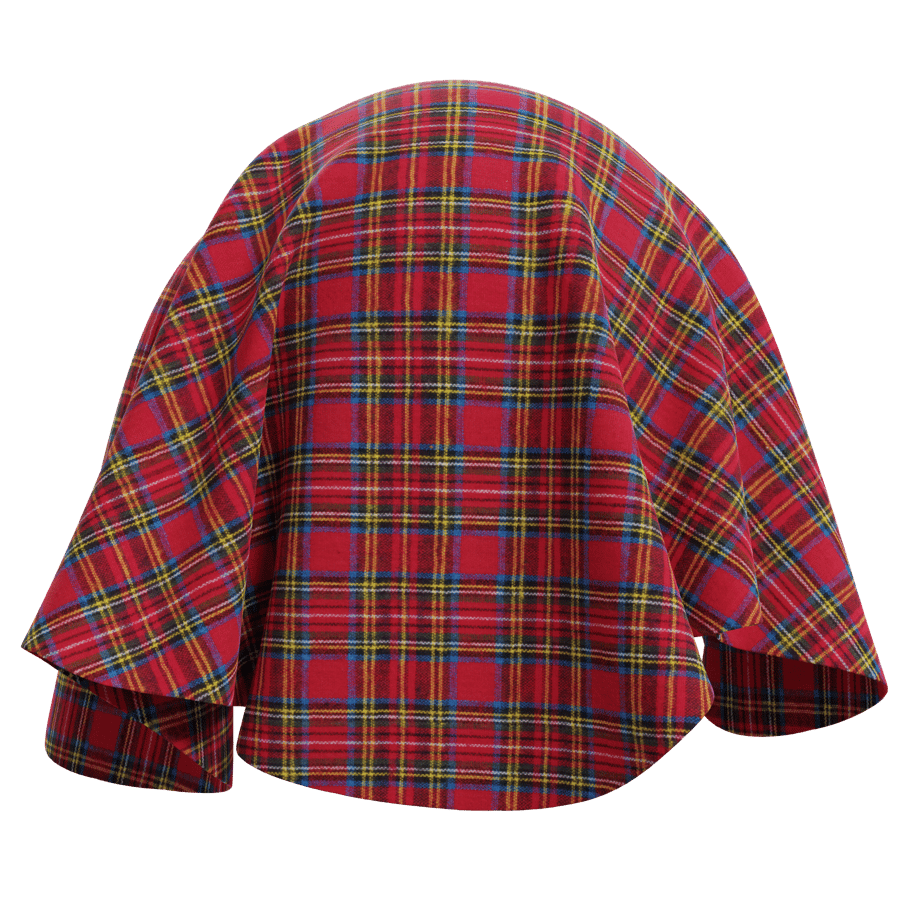 Tartan Cotton Plaid Fabric Texture, Red