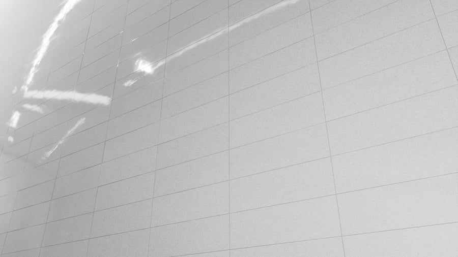 Textura de azulejo retangular brilhante em terrazzo, cinzento