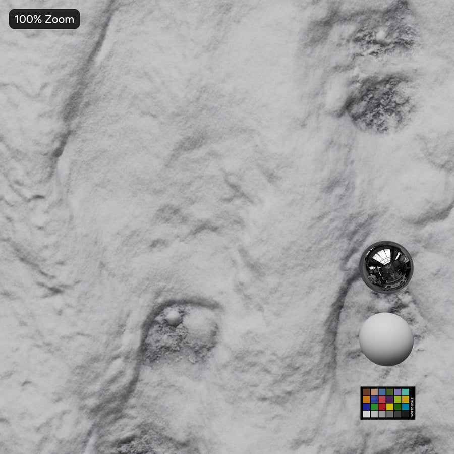 Zwei-Wege-Fußabdrücke Schnee-Textur
