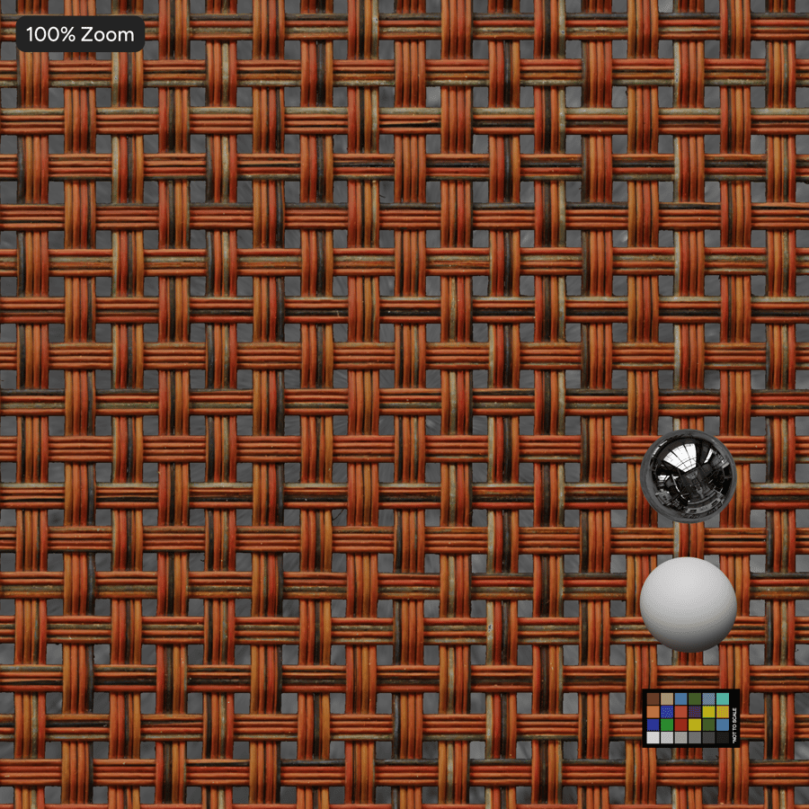 Plastic Weave Texture, Red