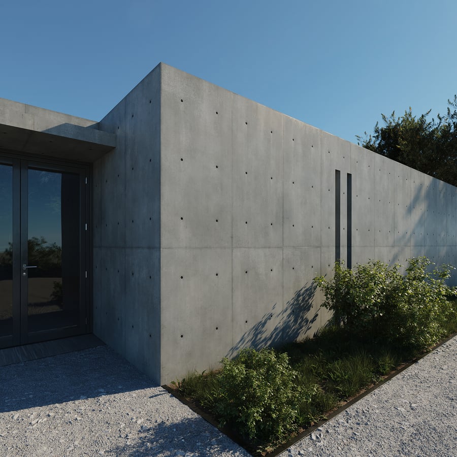 Glossy Vertical Concrete Panel Texture