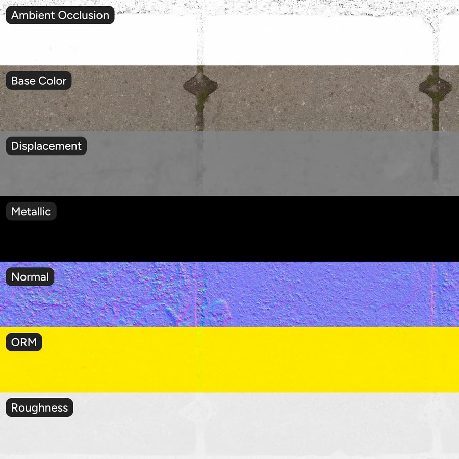 磨损的混凝土板和草格纹理