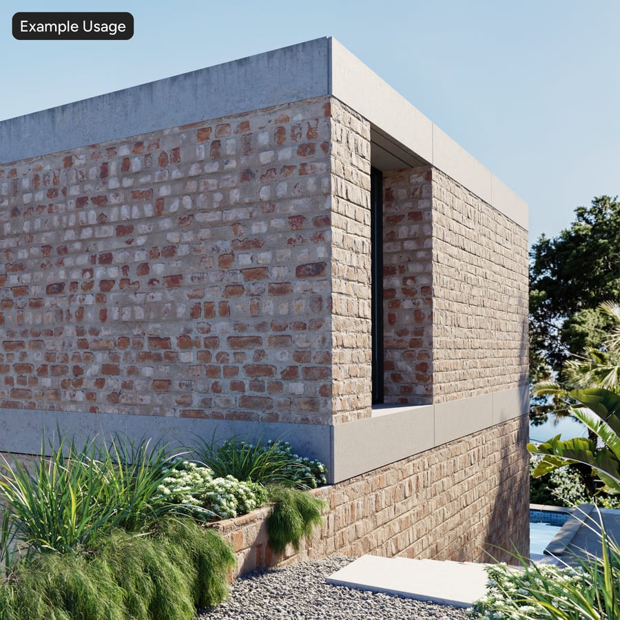 Reclaimed English Bond Brick Wall Texture