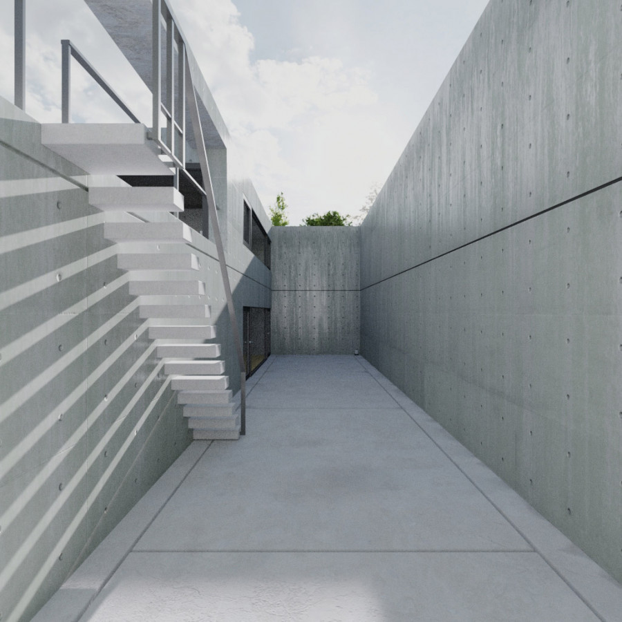 Giornata leggermente nuvolosa Strada residenziale Cielo HDRI