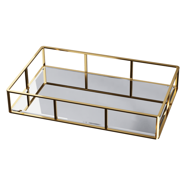 Goldverspiegeltes Tablett Modell