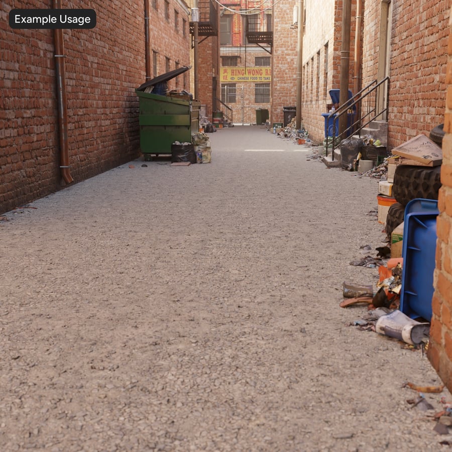 Mixed Ground Gravel Texture, Grey