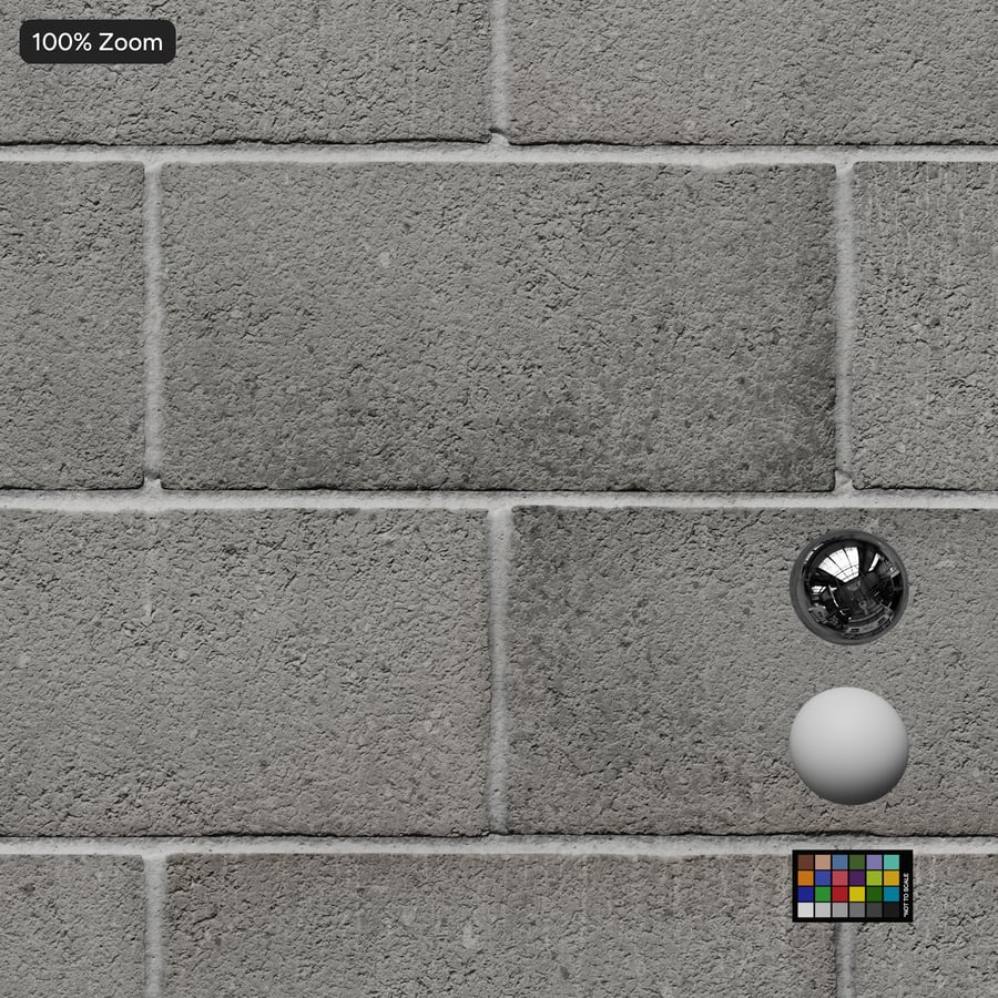Stacked Running Concrete Block Wall Texture