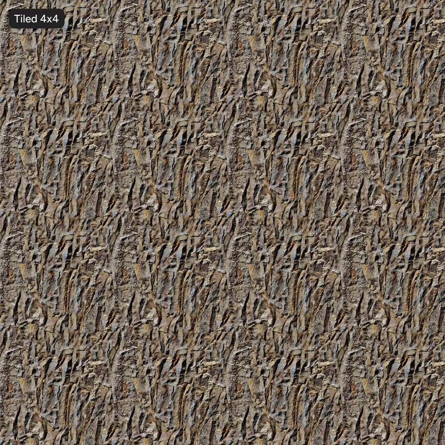 Textura de rocha mineral em camadas, multicolorida