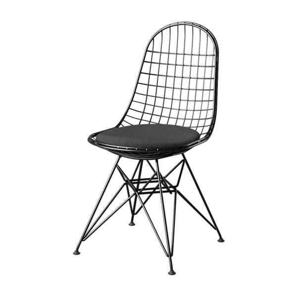 Replica Eames Scaffold Chair Model, Black