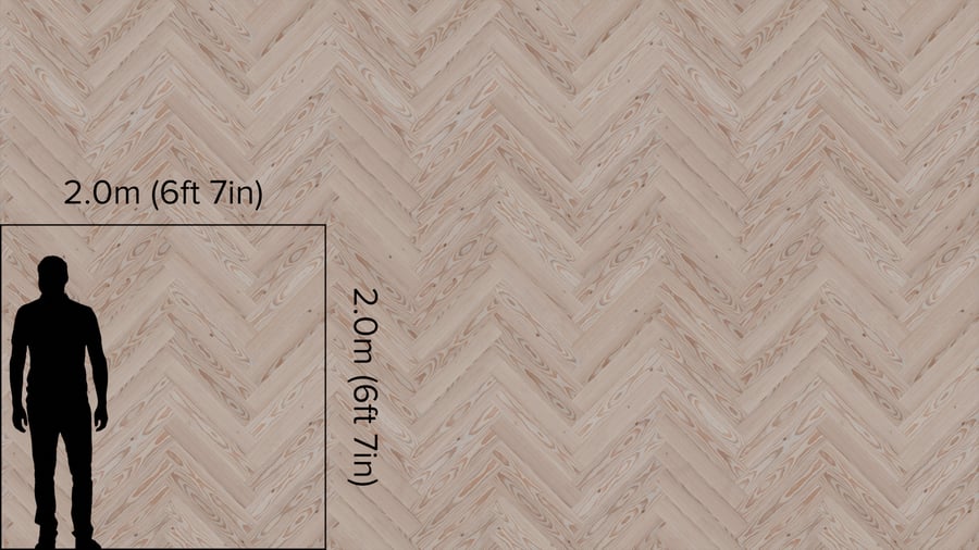 Herringbone Douglas Fir Wood Board Texture, Natural